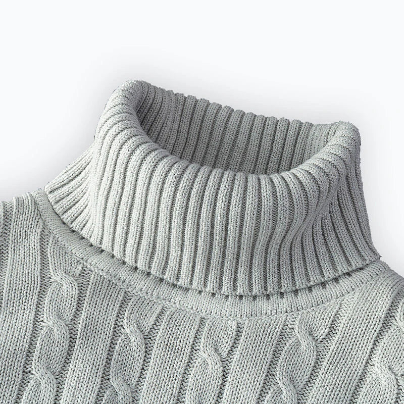 Men's Knit Turtleneck Sweater