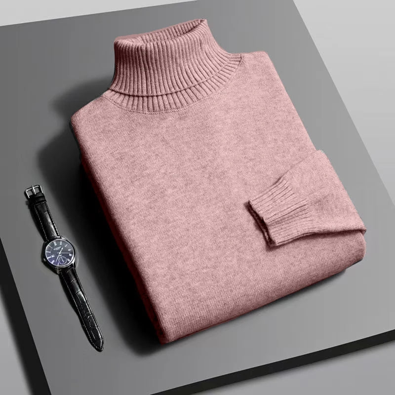 Premium Ribbed Turtleneck Sweater