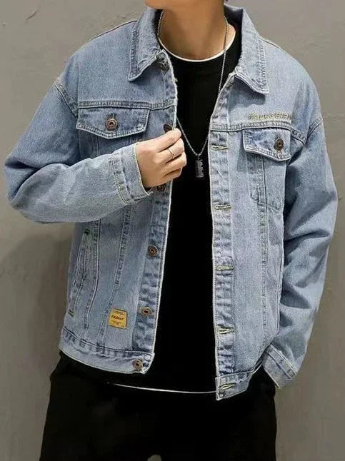 Vintage Black Washed Denim Jacket