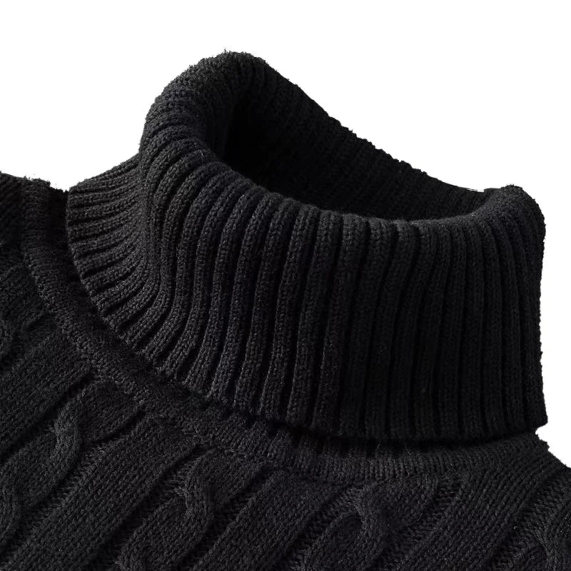 Men's Knit Turtleneck Sweater