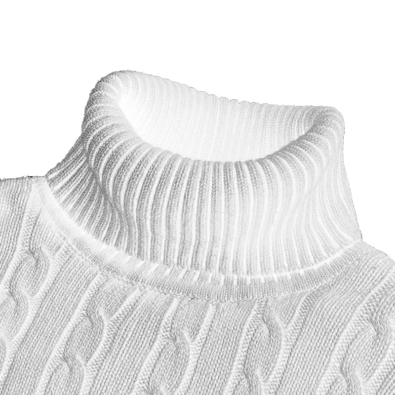 Men's Knit Turtleneck Sweater