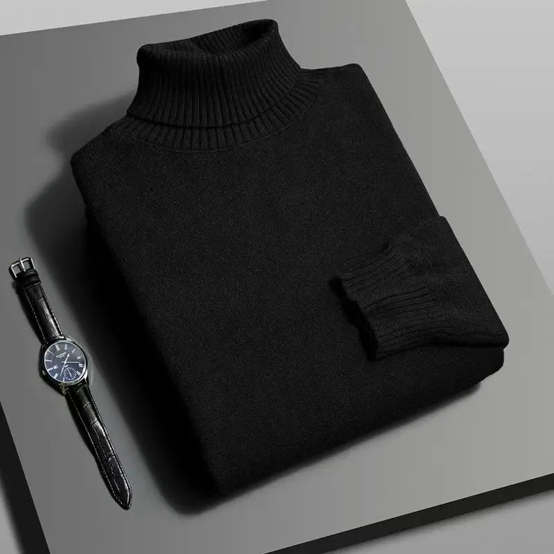 Premium Ribbed Turtleneck Sweater