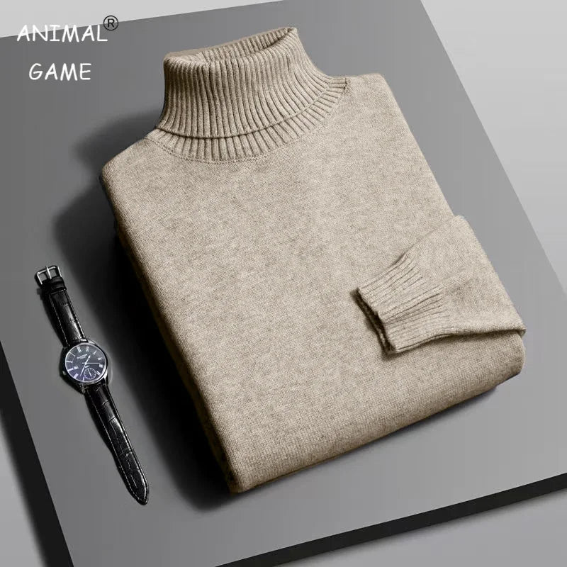 Premium Ribbed Turtleneck Sweater