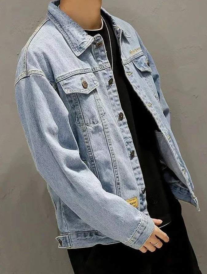 Vintage Black Washed Denim Jacket