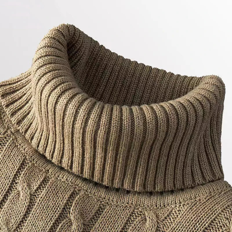 Men's Knit Turtleneck Sweater