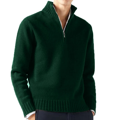 Men’s Half-Zip Knitted Sweater