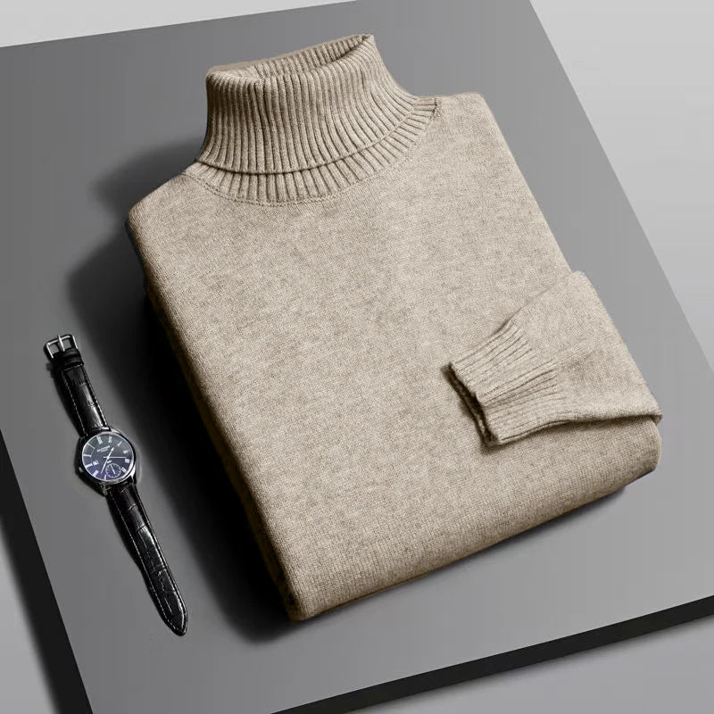 Premium Ribbed Turtleneck Sweater