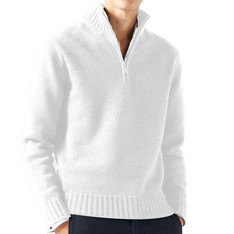 Men’s Half-Zip Knitted Sweater