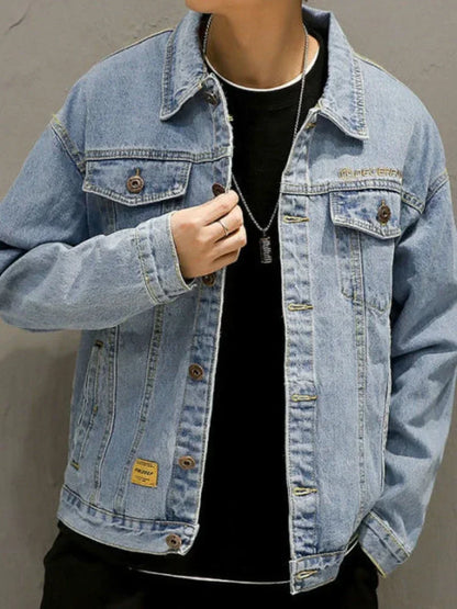 Vintage Black Washed Denim Jacket