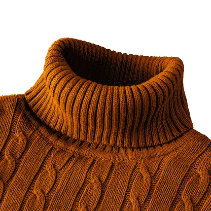 Men's Knit Turtleneck Sweater