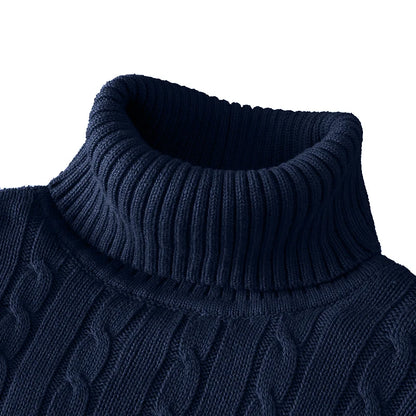 Men's Knit Turtleneck Sweater