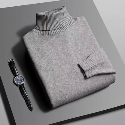 Premium Ribbed Turtleneck Sweater