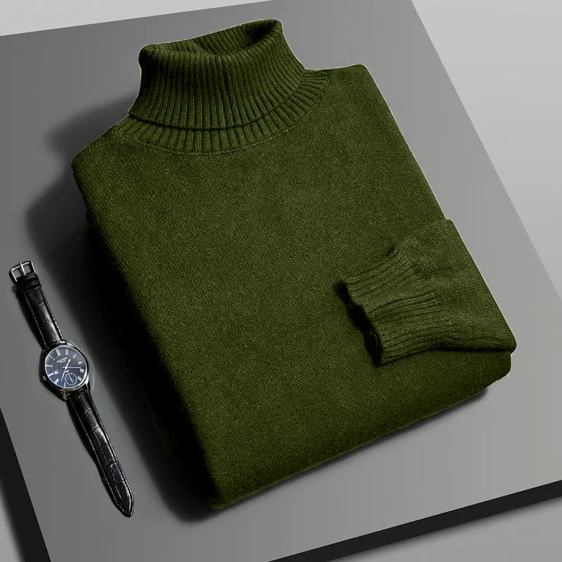 Premium Ribbed Turtleneck Sweater