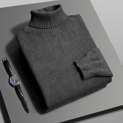 Premium Ribbed Turtleneck Sweater