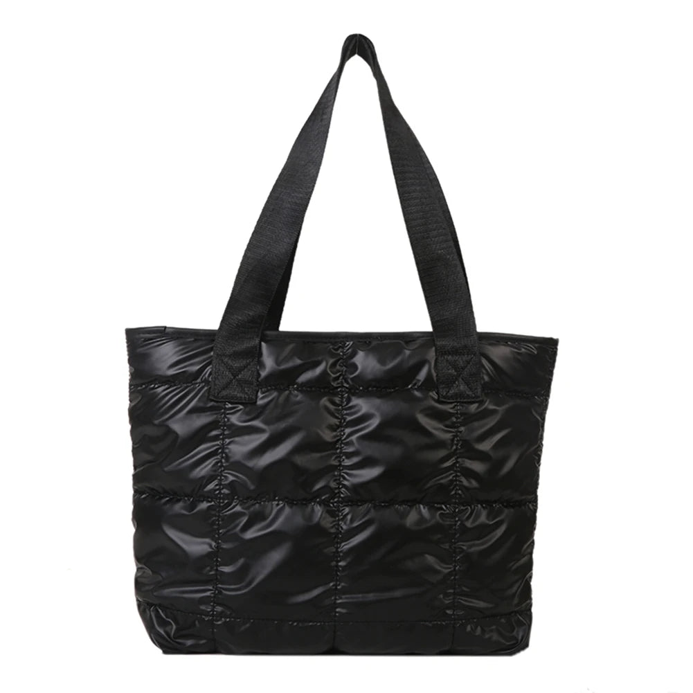 Quilted Puffer Tote Bag